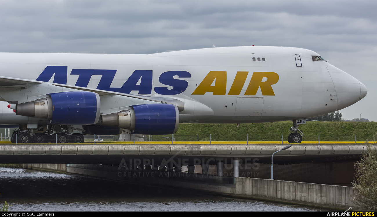 Atlas Air N496MC aircraft at Amsterdam - Schiphol