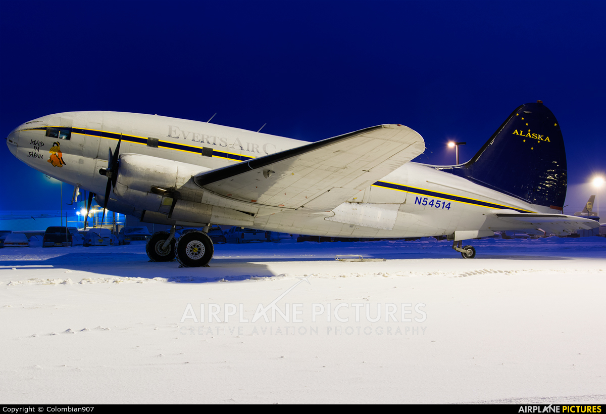 Everts Air Cargo N54514 aircraft at Anchorage - Ted Stevens Intl / Kulis Air National Guard Base