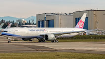 China Airlines Boeing 777-300ER in test flight phase title=