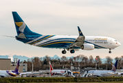 New Oman Air Boeing 738 in test flight phase title=