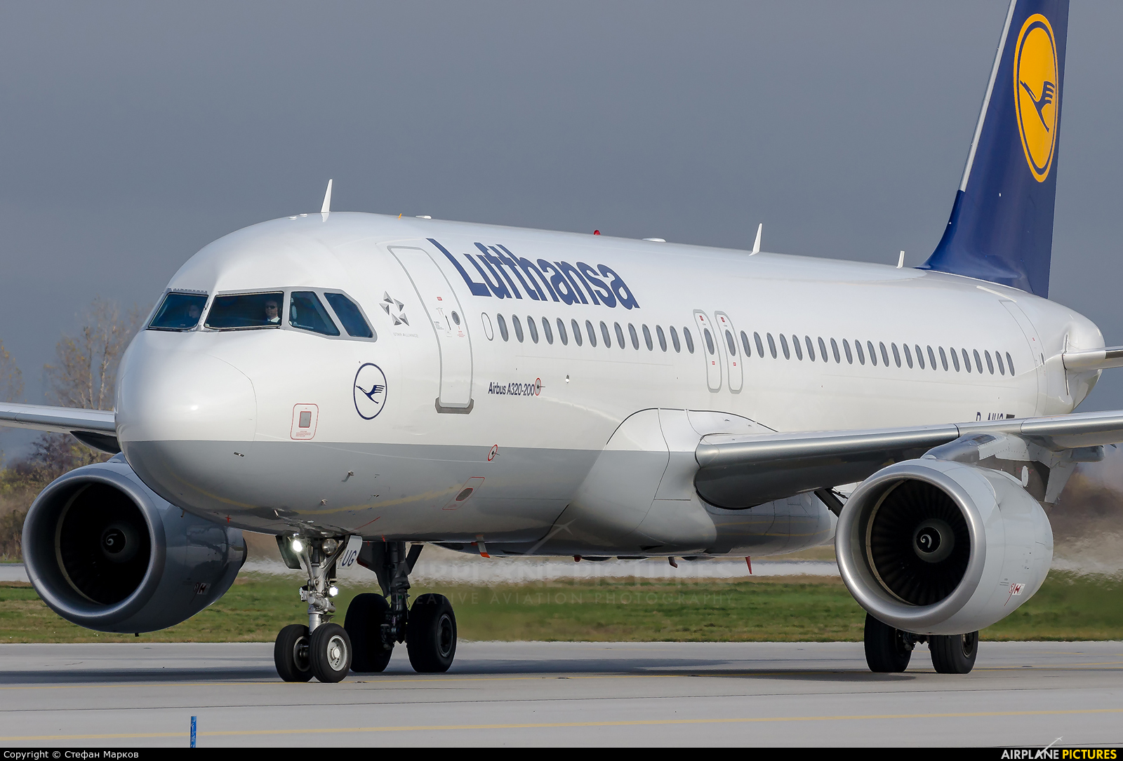Lufthansa D-AIUG aircraft at Sofia