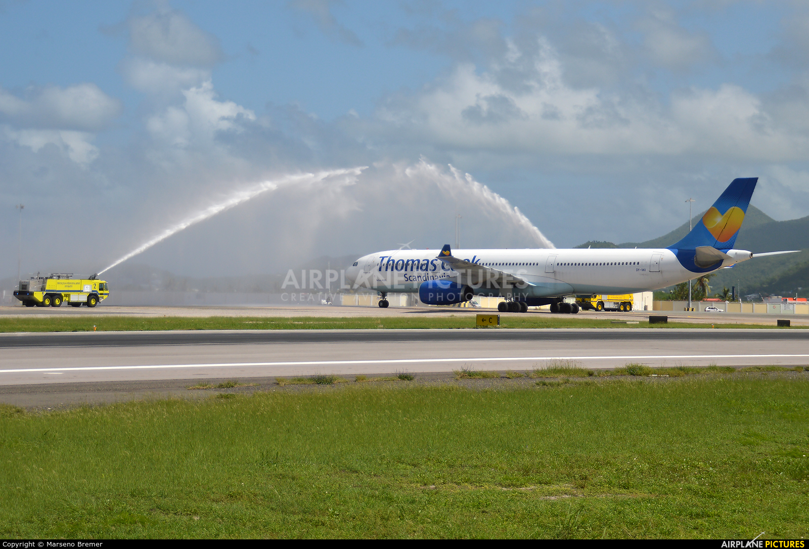 Thomas Cook Scandinavia OY-VKI aircraft at Sint Maarten - Princess Juliana Intl