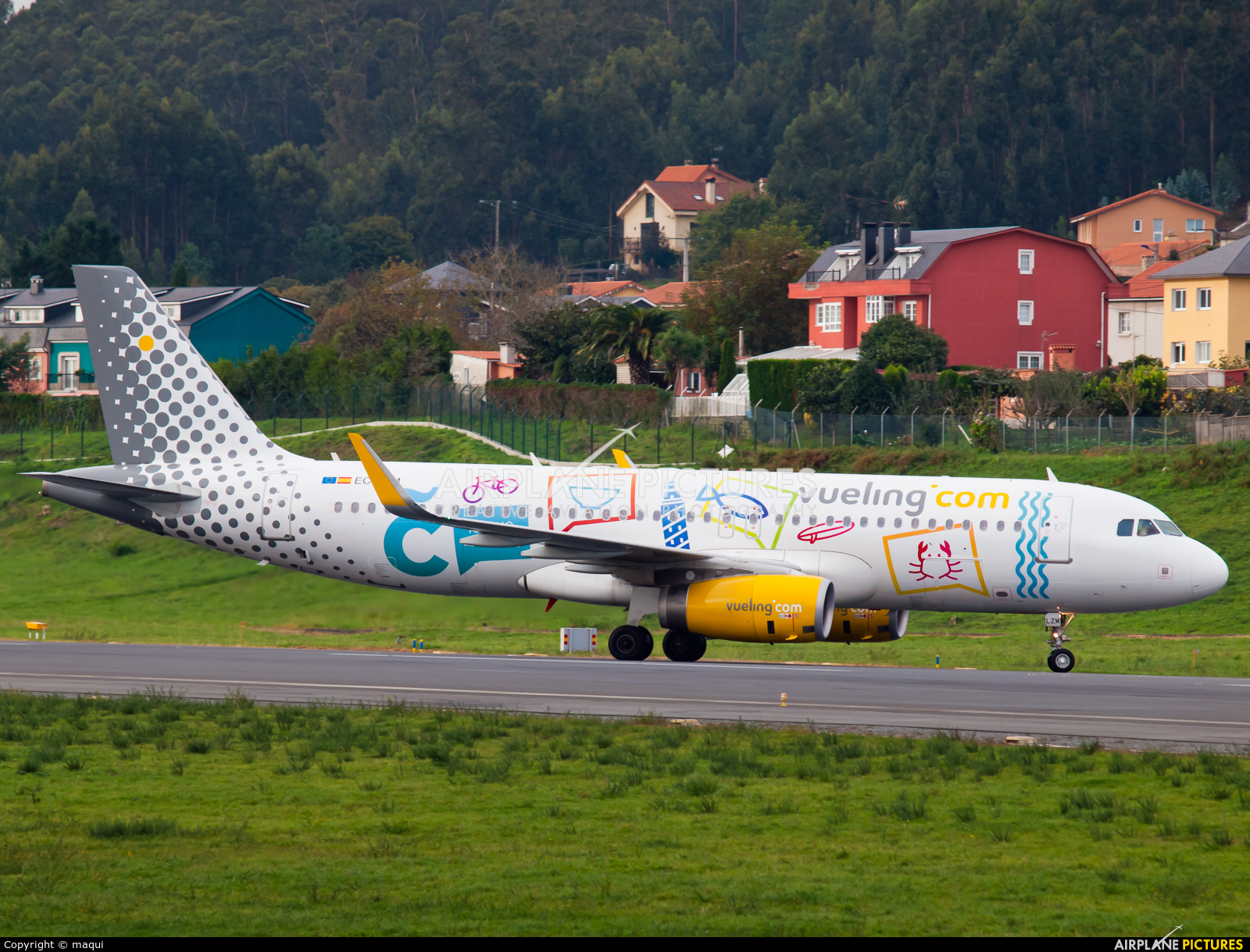 Vueling Airlines EC-LZM aircraft at La Coruña
