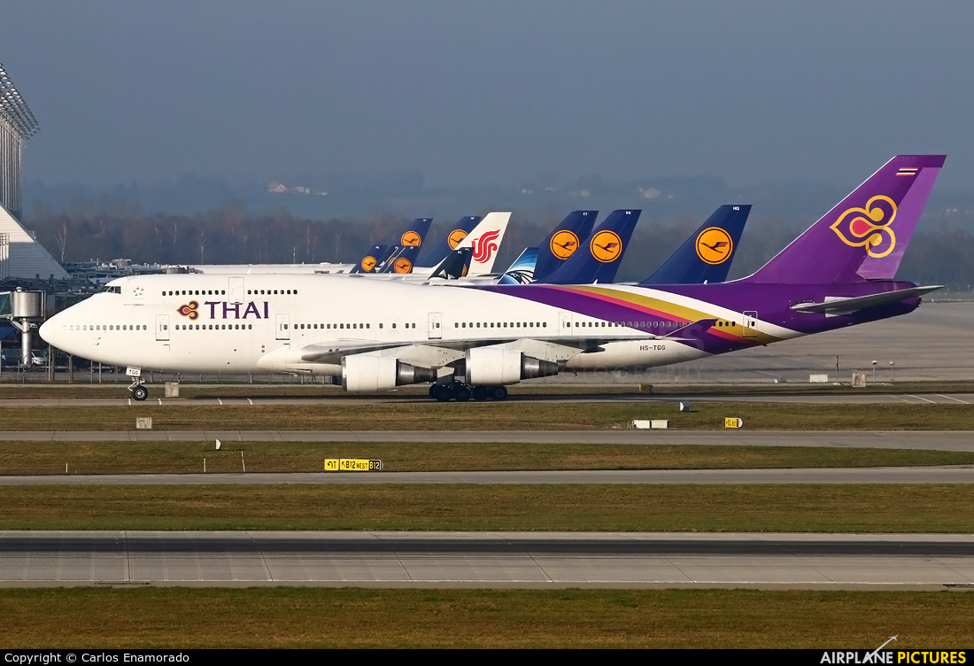 Thai Airways HS-TGG aircraft at Munich