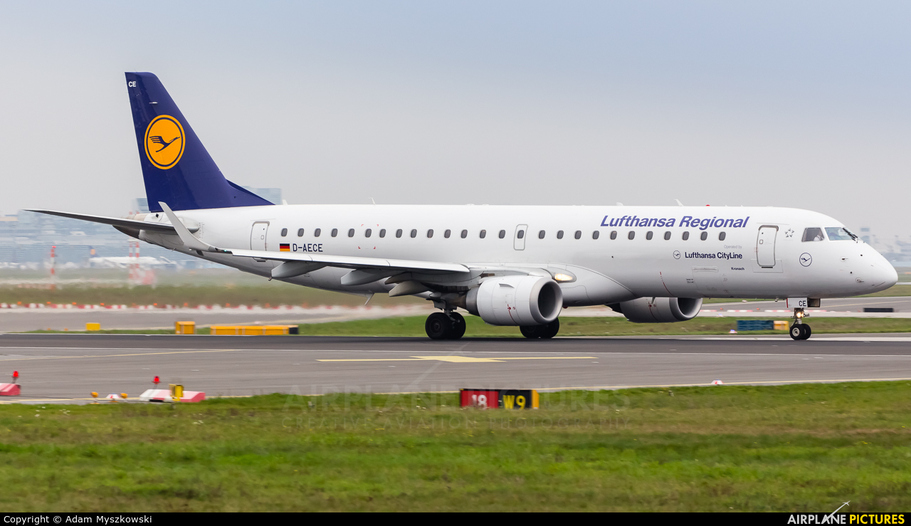 Lufthansa Regional - CityLine D-AECE aircraft at Frankfurt