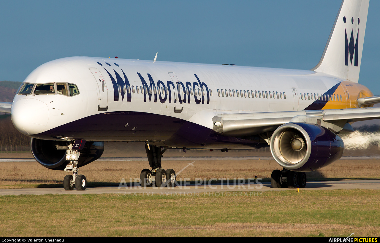 Monarch Airlines G-MONJ aircraft at Grenoble - Saint-Geoirs