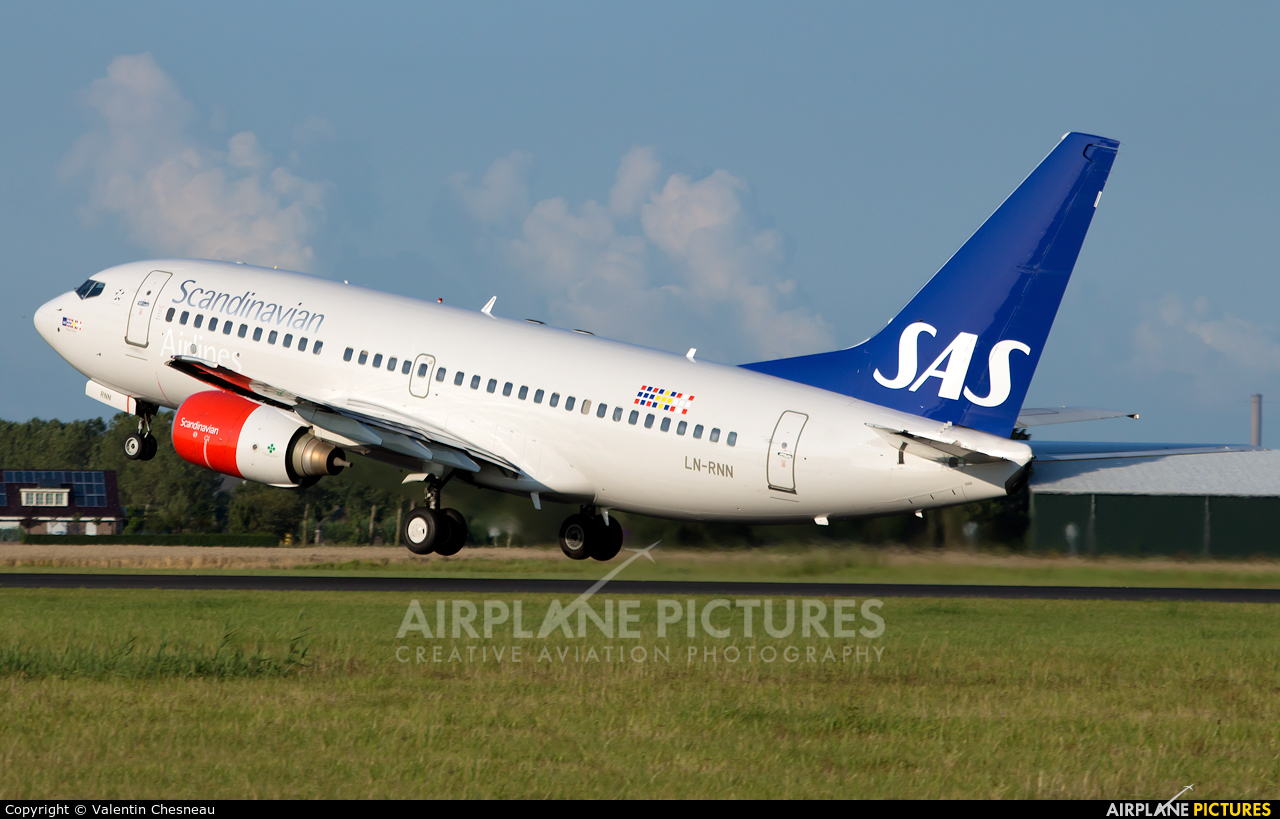 SAS - Scandinavian Airlines LN-RNN aircraft at Amsterdam - Schiphol