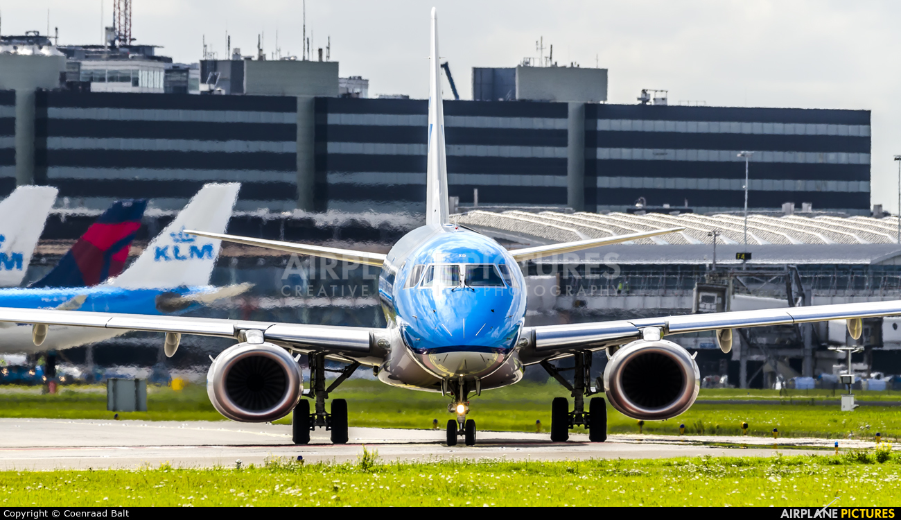 KLM Cityhopper PH-EXD aircraft at Amsterdam - Schiphol