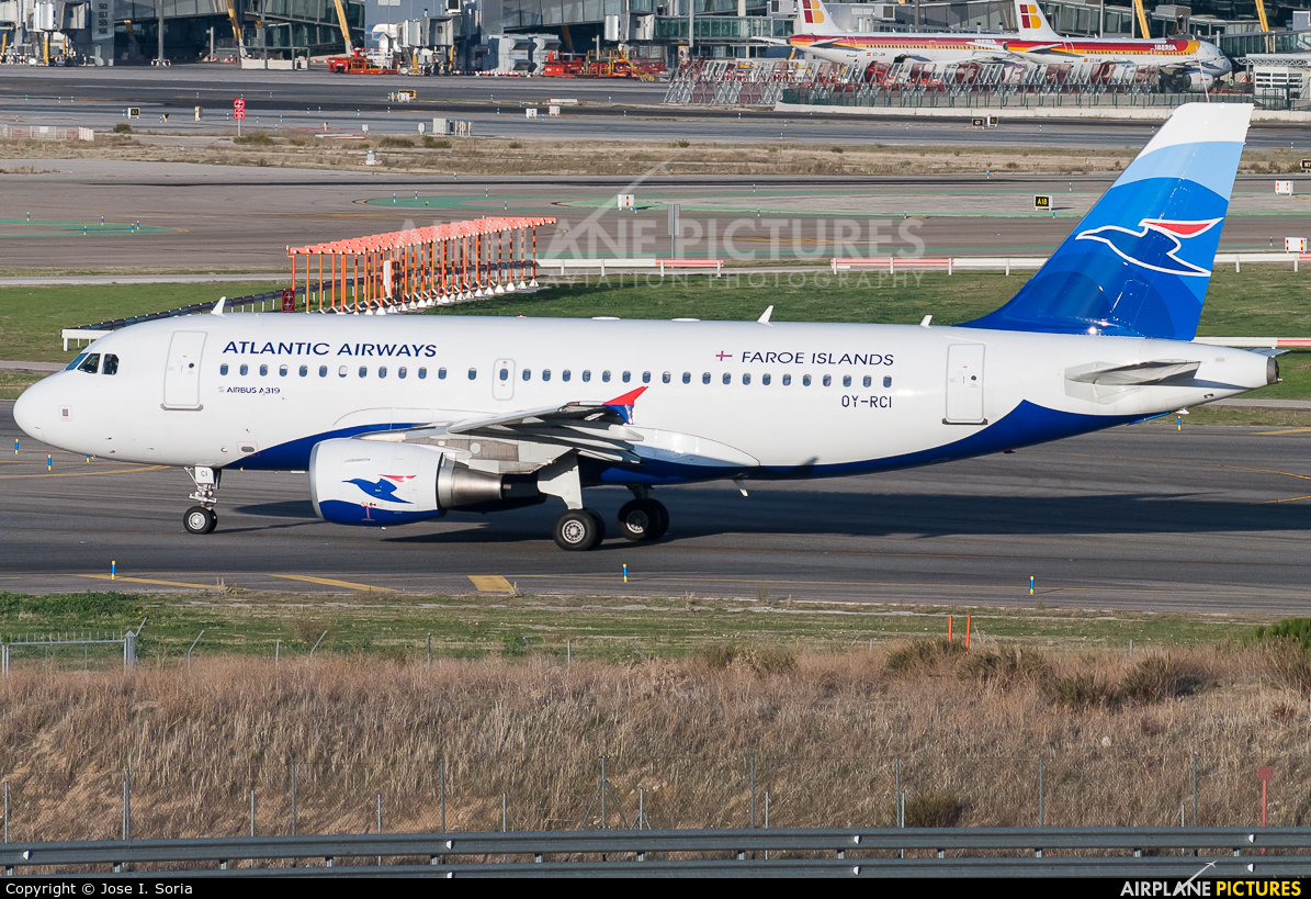 Atlantic Airways OY-RCI aircraft at Madrid - Barajas