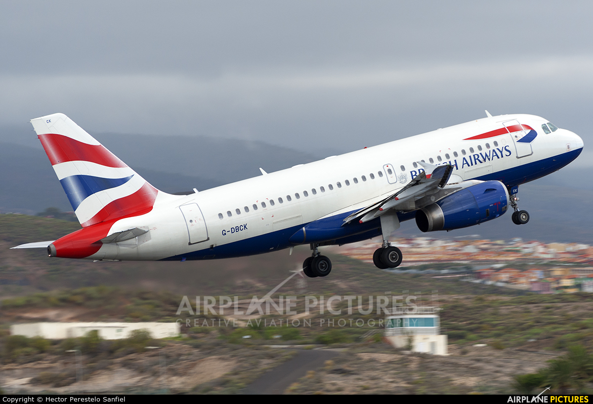 British Airways G-DBCK aircraft at Tenerife Sur - Reina Sofia