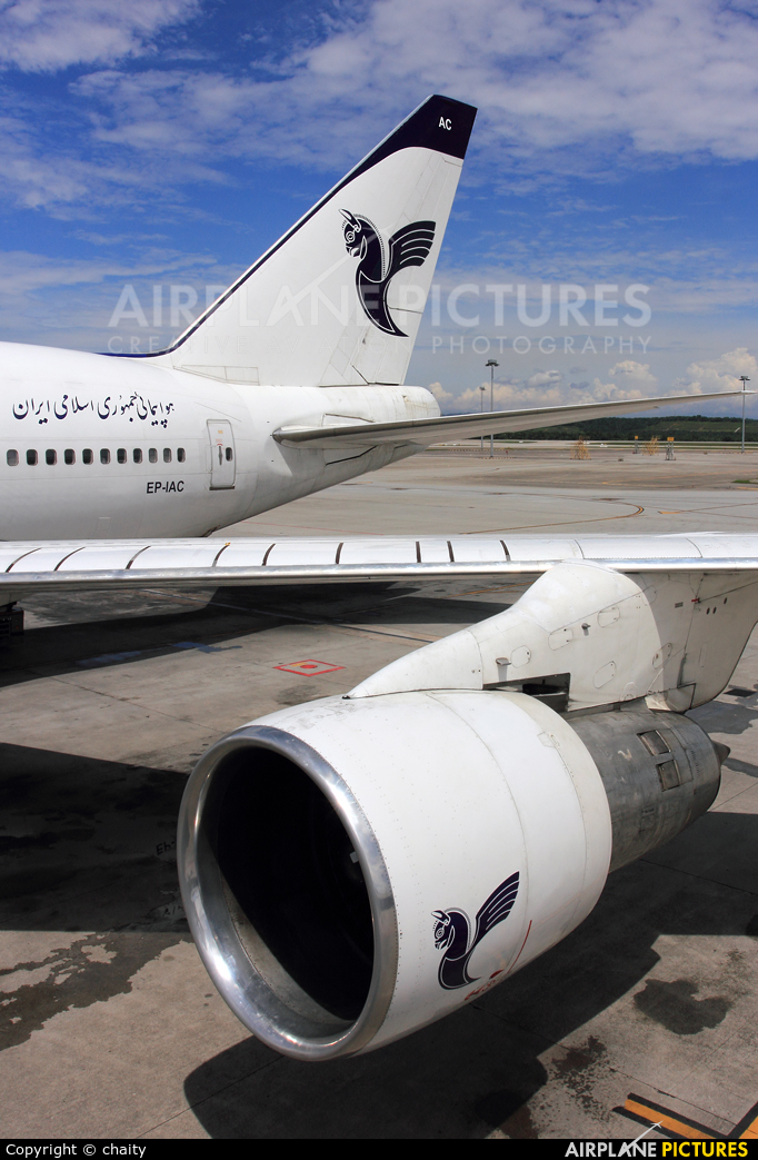 Iran Air EP-IAC aircraft at Kuala Lumpur Intl