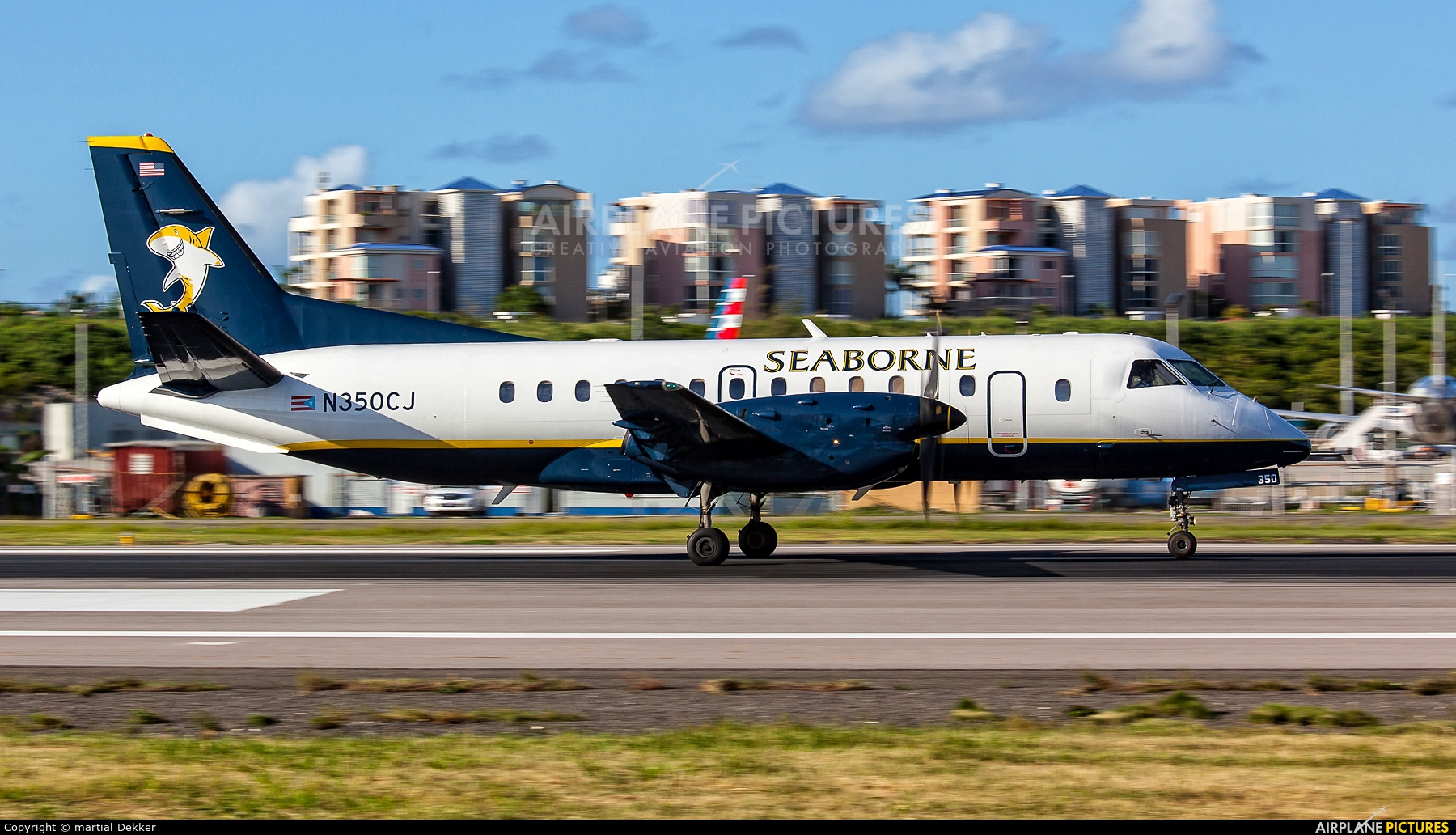 Seaborne Airlines N350CJ aircraft at Sint Maarten - Princess Juliana Intl