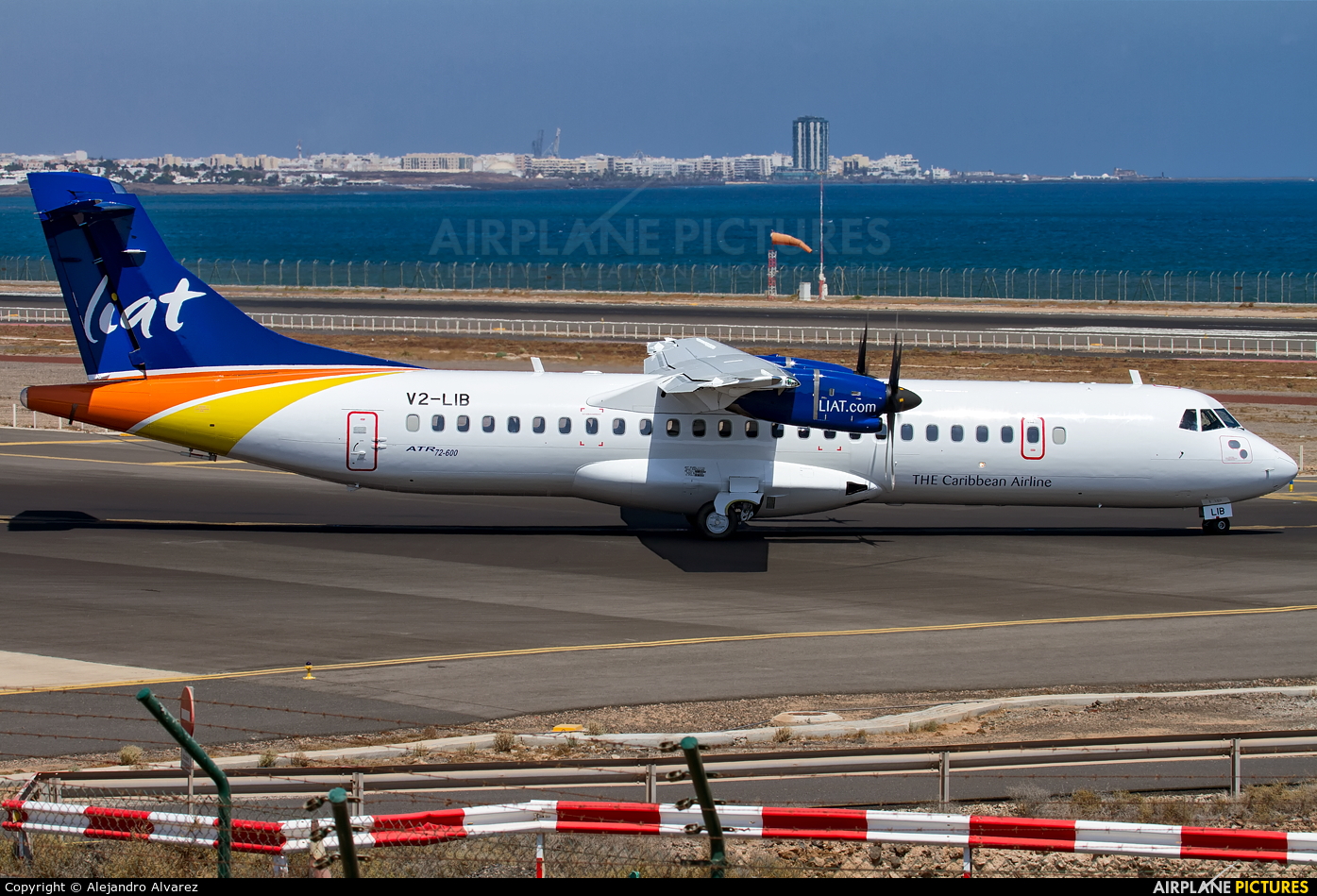 LIAT V2-LIB aircraft at Lanzarote - Arrecife