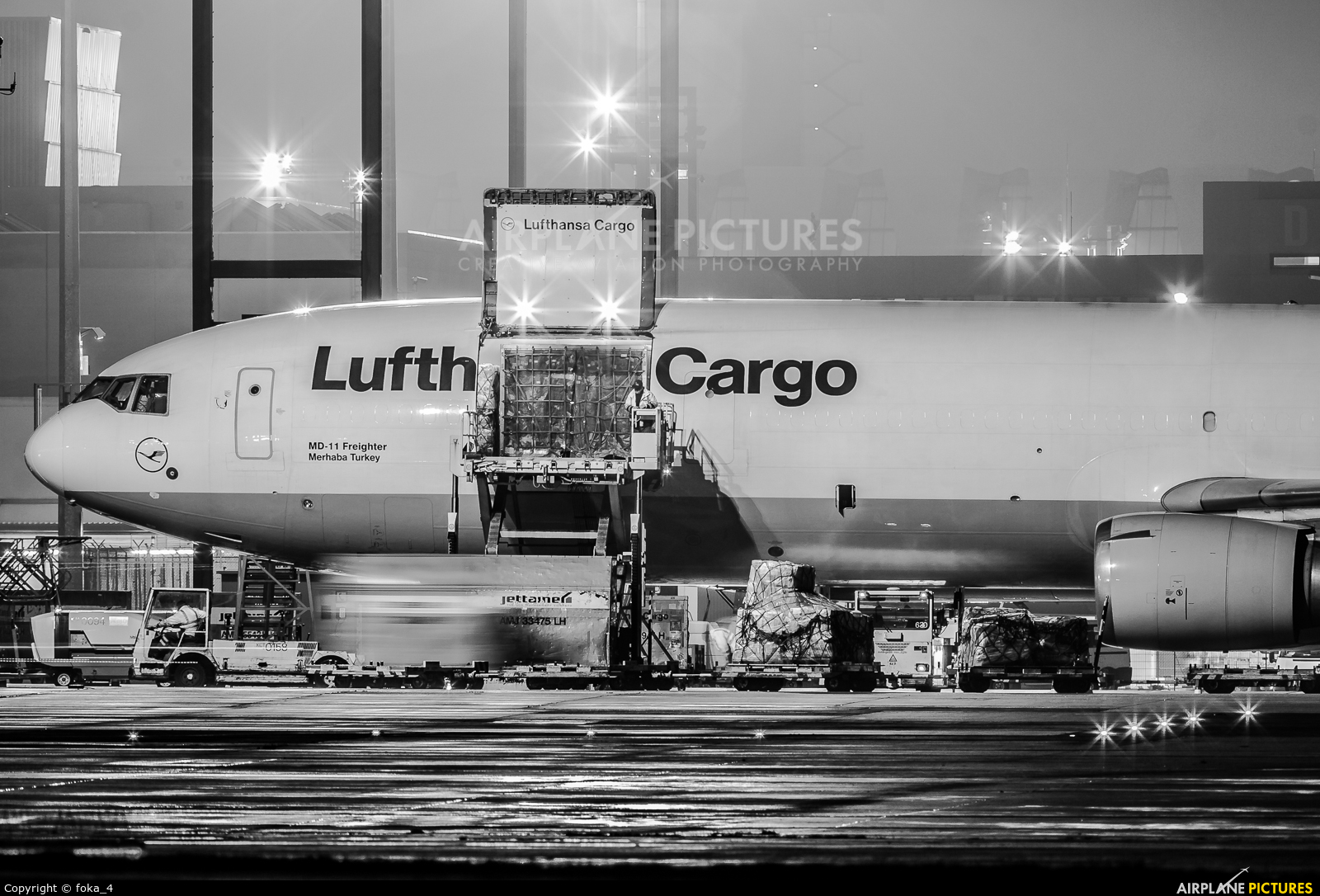 Lufthansa Cargo D-ALCE aircraft at Frankfurt