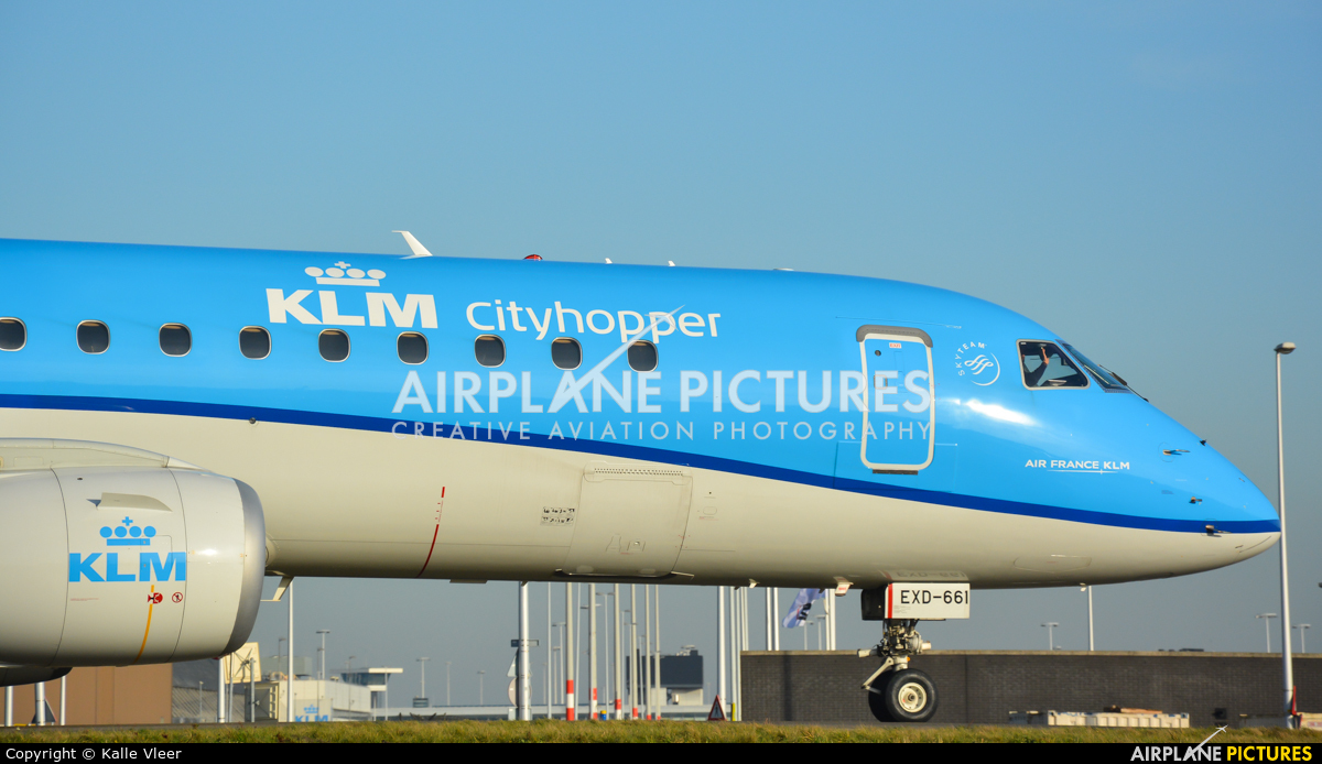 KLM Cityhopper PH-EXD aircraft at Amsterdam - Schiphol