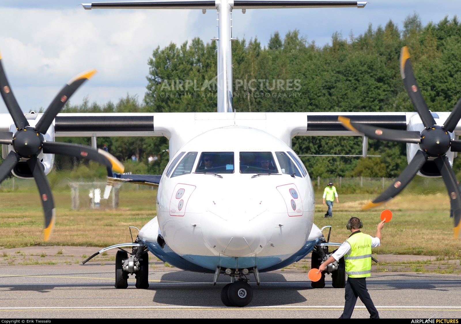 Flybe OH-ATO aircraft at Helsinki - Malmi