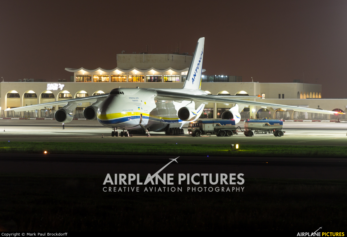 Antonov Airlines /  Design Bureau UR-82008 aircraft at Malta Intl