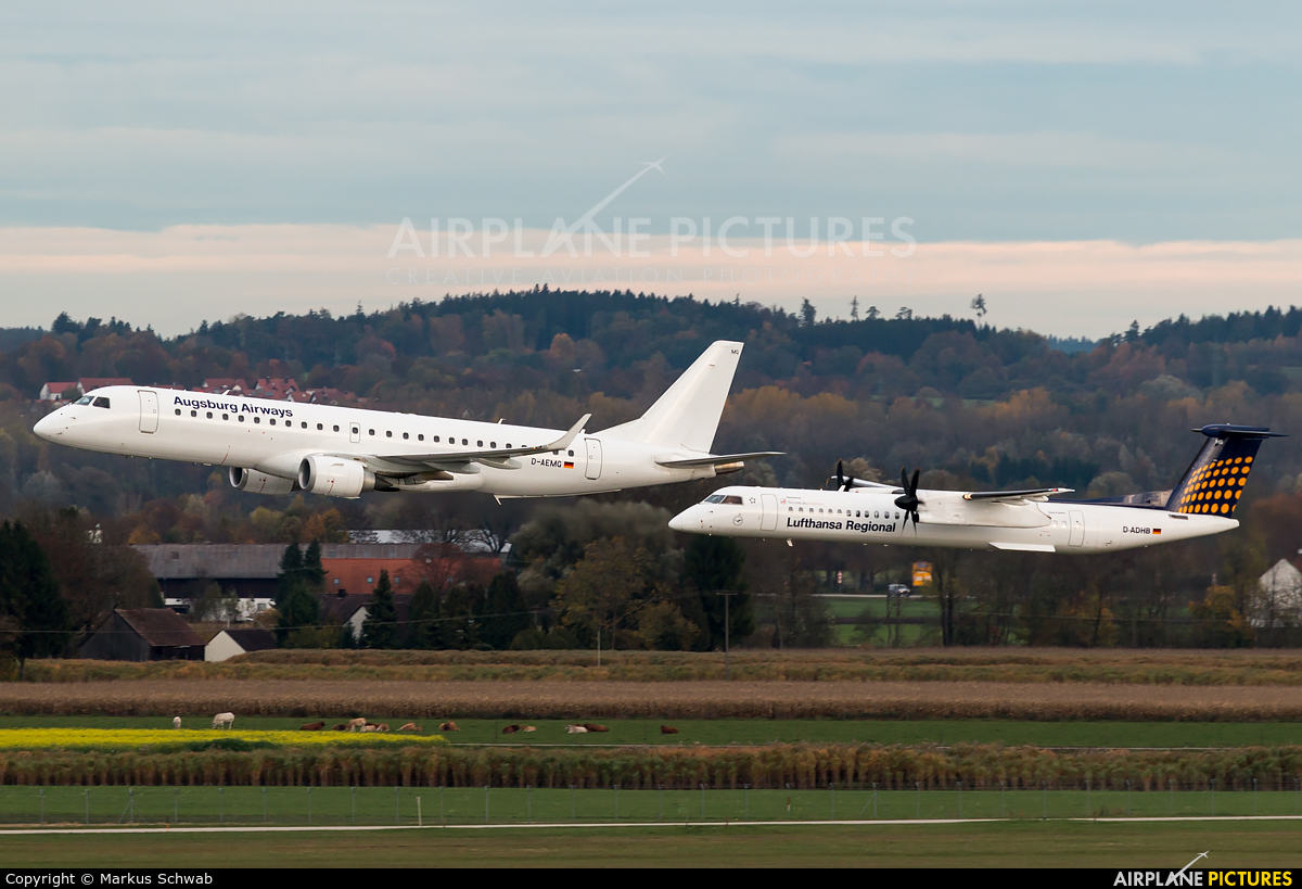 Augsburg Airways - Lufthansa Regional D-AEMG aircraft at Munich