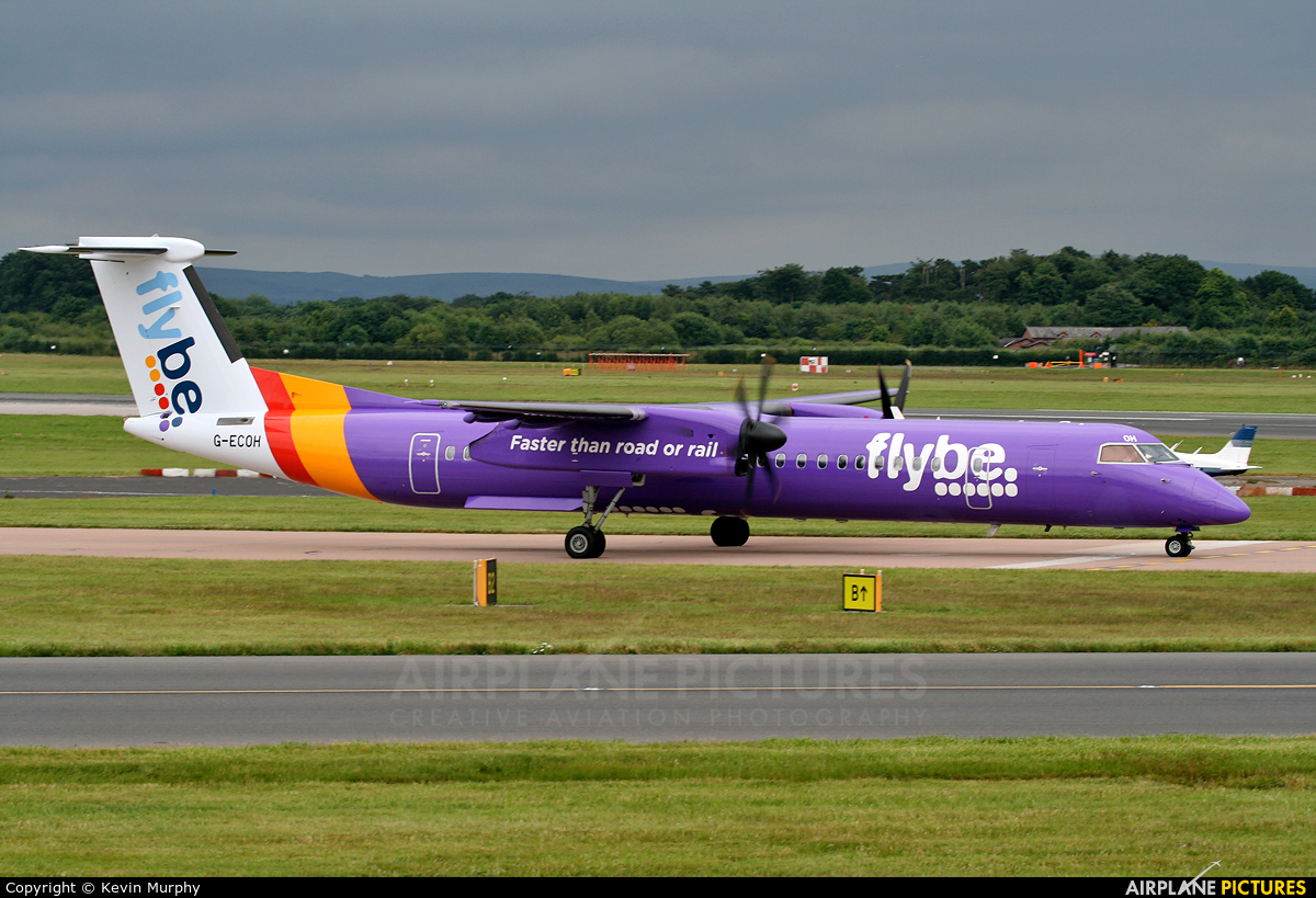 Flybe G-ECOH aircraft at Manchester
