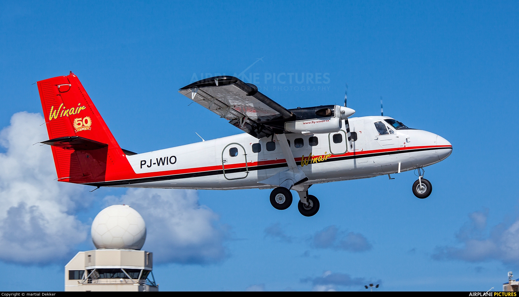Winair PJ-WIO aircraft at Sint Maarten - Princess Juliana Intl