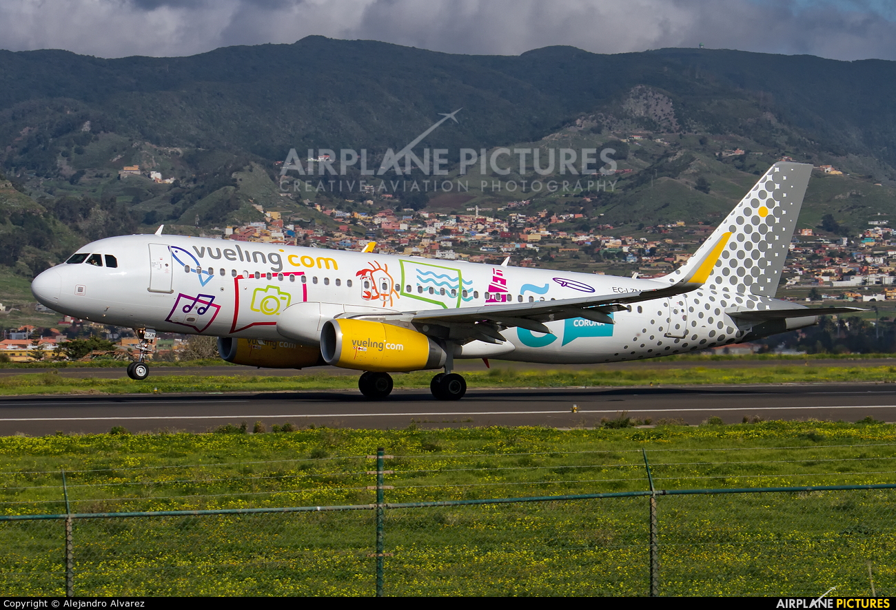 Vueling Airlines EC-LZM aircraft at Tenerife Norte - Los Rodeos