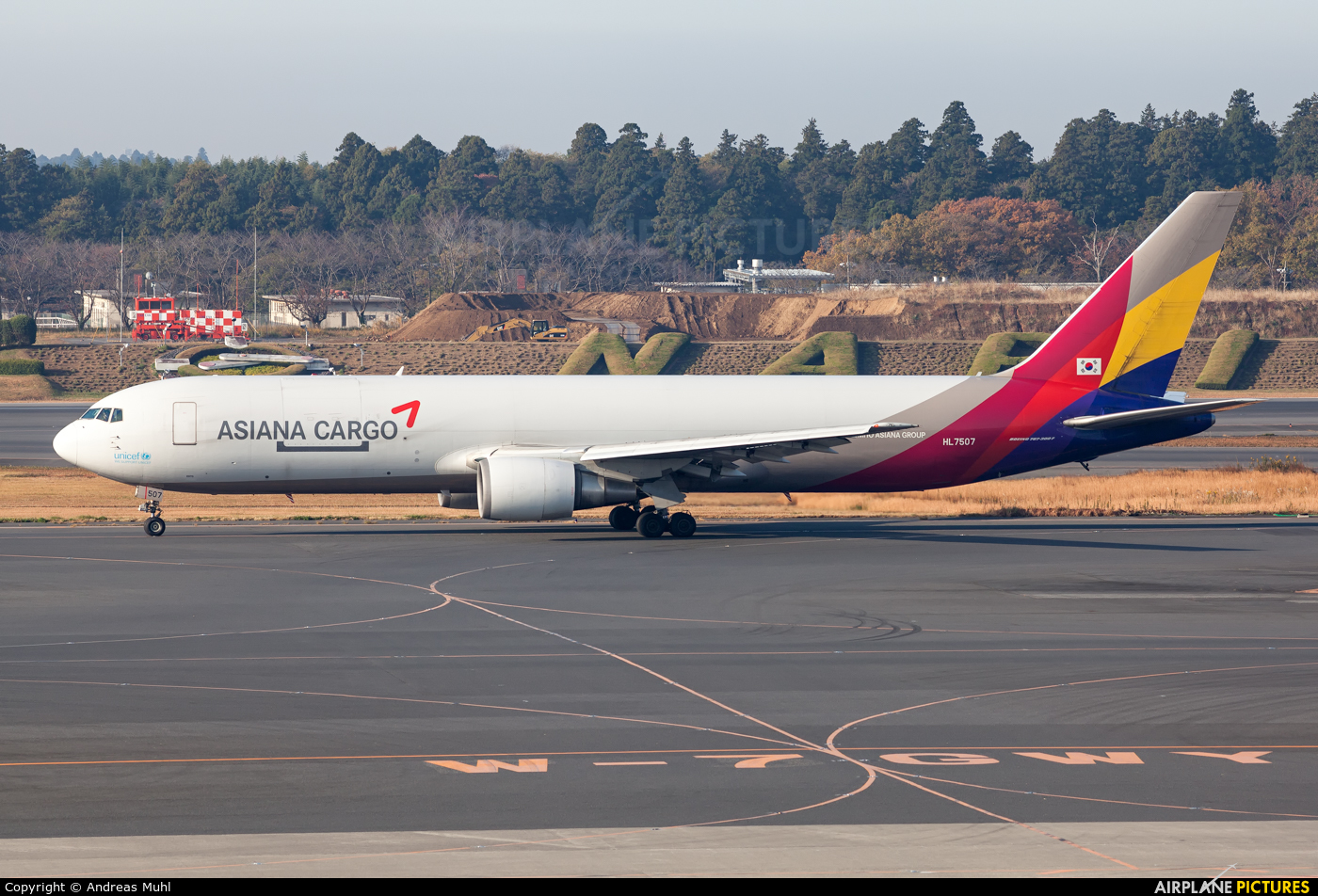 Asiana Cargo HL7507 aircraft at Tokyo - Narita Intl