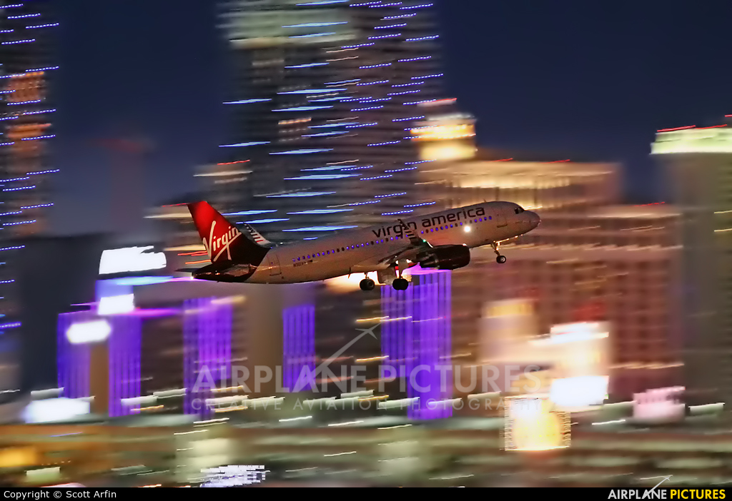 Virgin America N361VA aircraft at Las Vegas - McCarran Intl