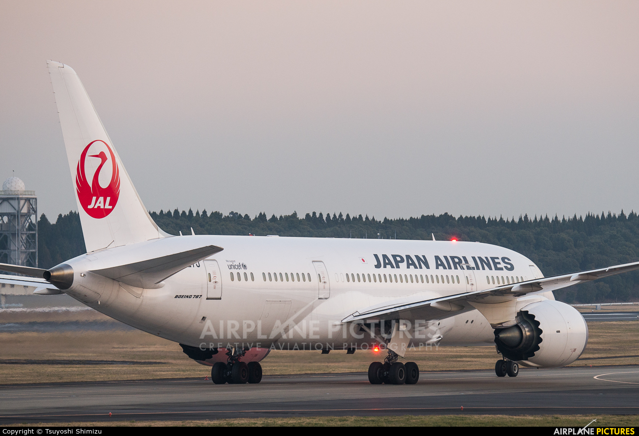 JAL - Japan Airlines JA827J aircraft at Tokyo - Narita Intl