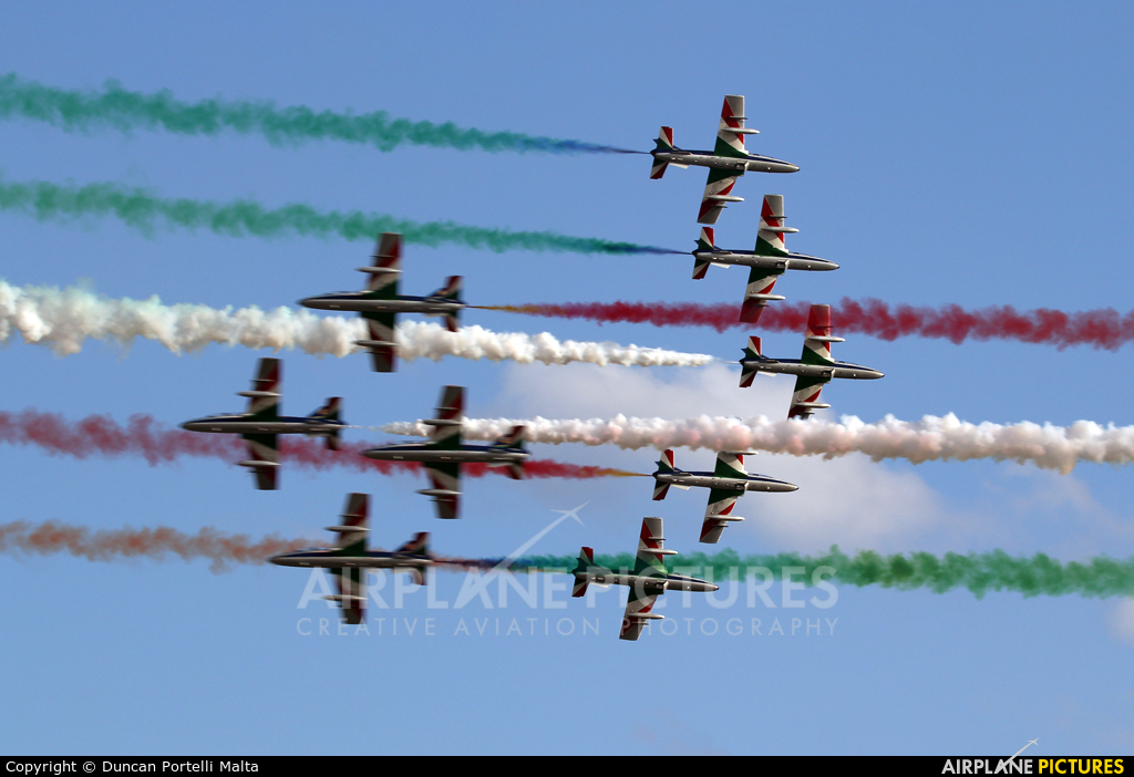 Italy - Air Force "Frecce Tricolori" MM55058 aircraft at Malta Intl