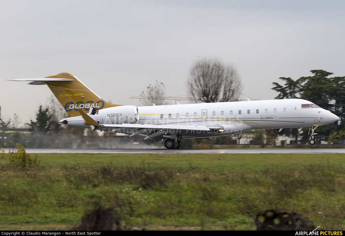 Private N381GX aircraft at Treviso (Venice) - San Angelo