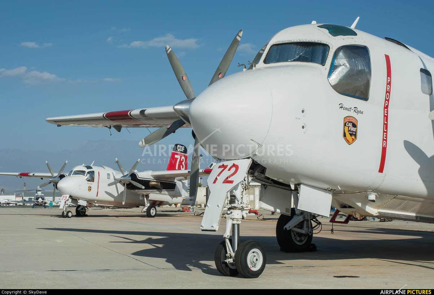 California - Dept. of Forestry & Fire Protection N435DF aircraft at Hemet, CA
