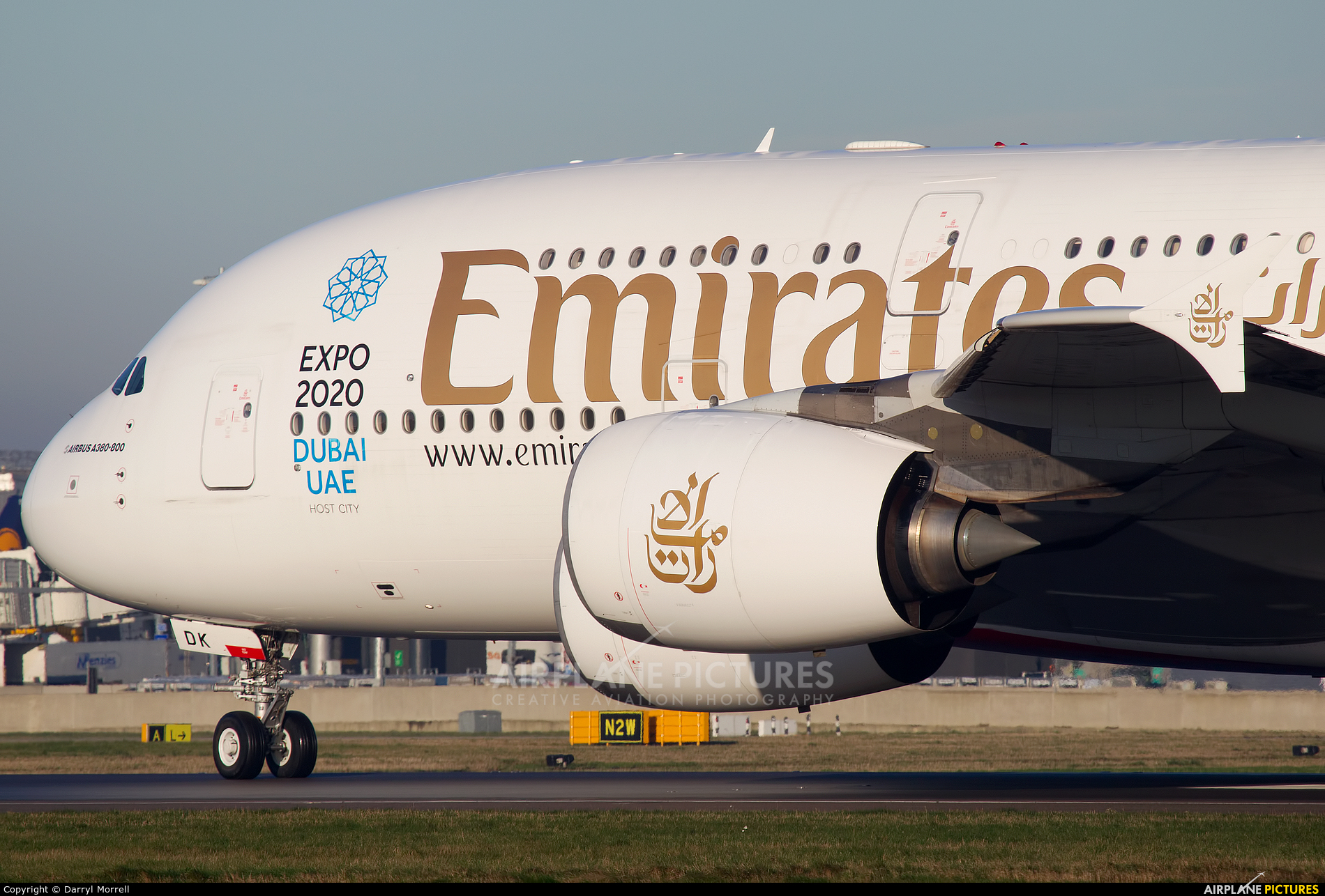 Emirates Airlines A6-EDK aircraft at London - Heathrow