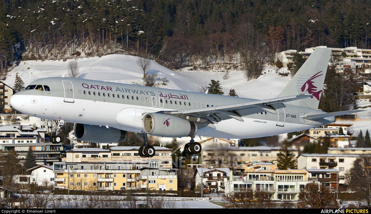 Qatar Amiri Flight A7-AAG aircraft at Innsbruck