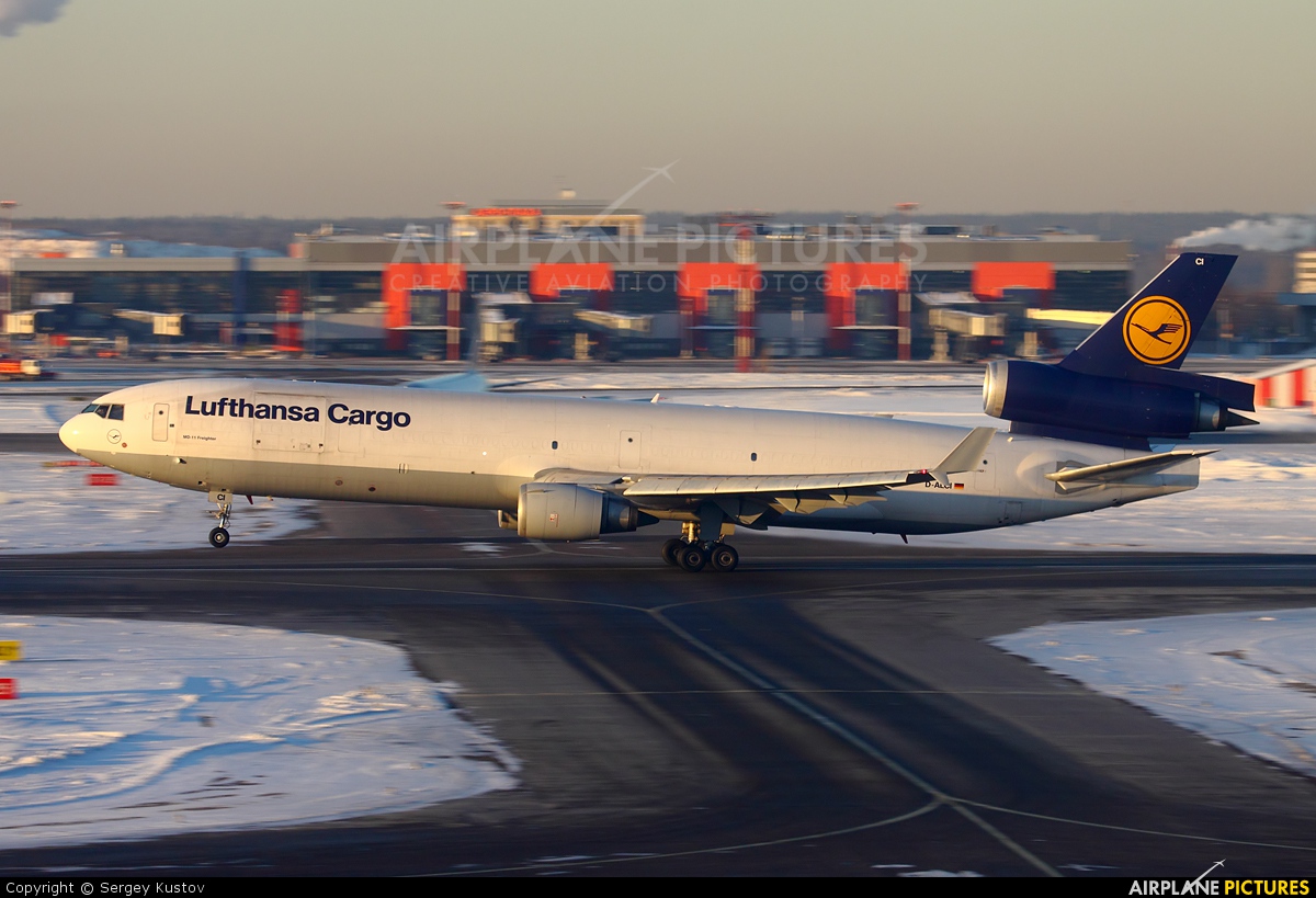 Lufthansa Cargo D-ALCI aircraft at Moscow - Sheremetyevo