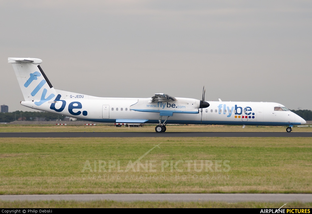 Flybe G-JEDU aircraft at Amsterdam - Schiphol