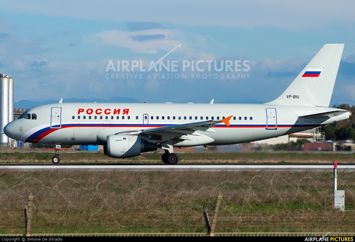 Rossiya VP-BIU aircraft at Rome - Fiumicino