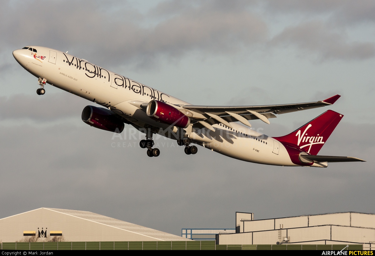 Virgin Atlantic G-VINE aircraft at Manchester