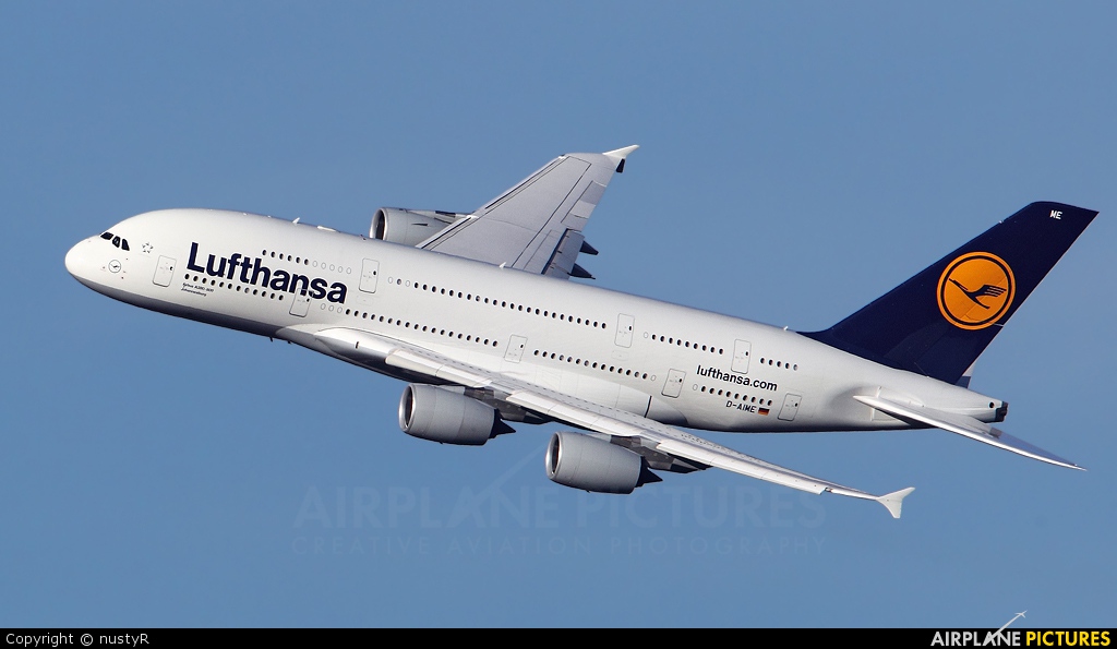 Lufthansa D-AIME aircraft at Frankfurt