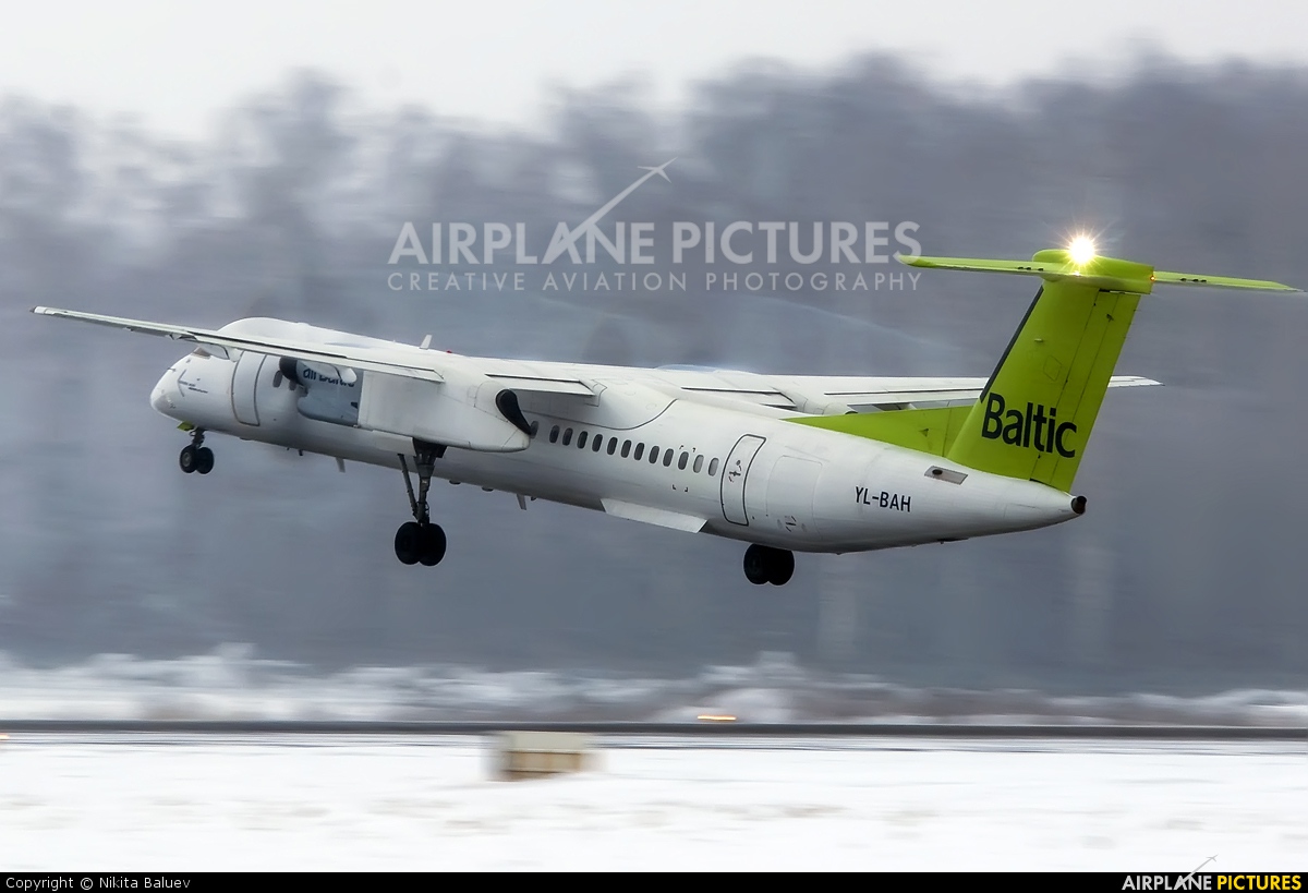 Air Baltic YL-BAH aircraft at Moscow - Domodedovo