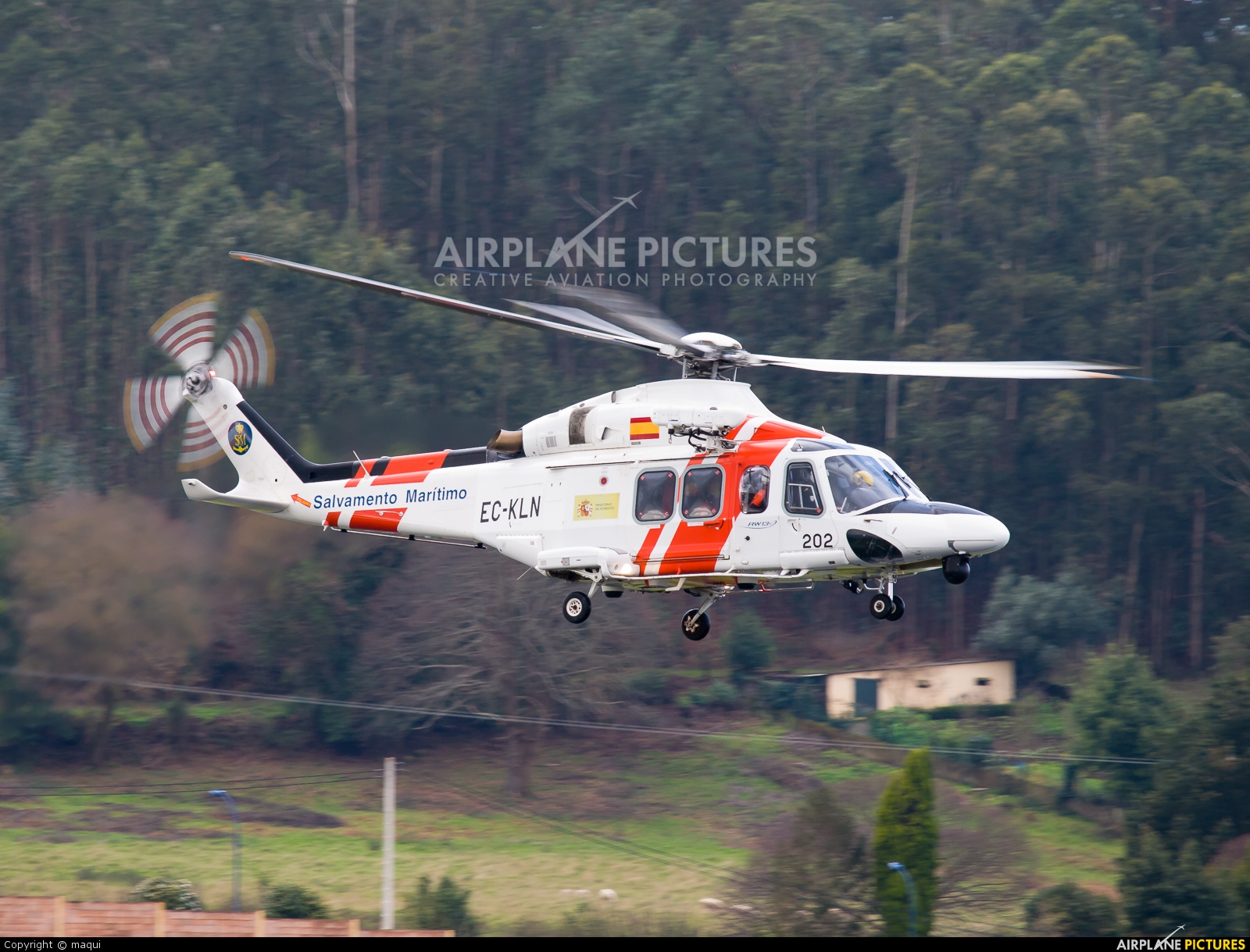 Spain - Coast Guard EC-KLN aircraft at La Coruña