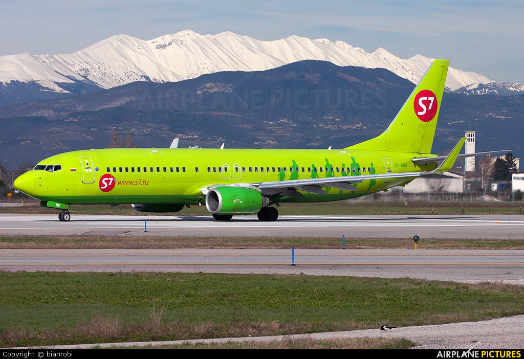 S7 Airlines VP-BNG aircraft at Verona - Villafranca