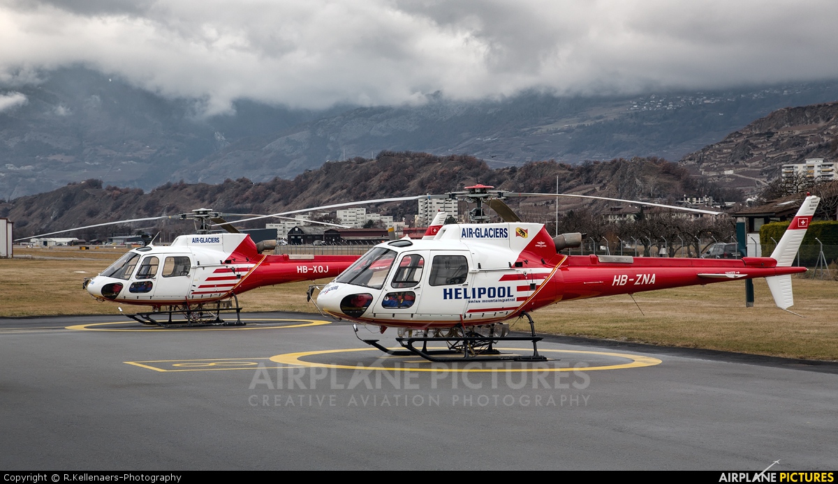 Air Glaciers HB-ZNA aircraft at Sion