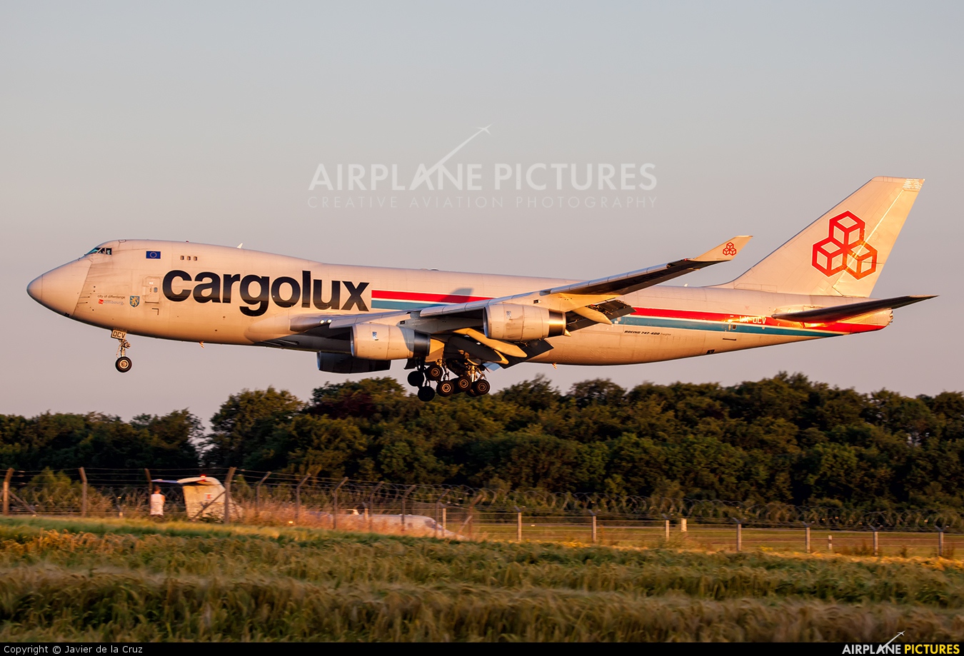 Cargolux LX-OCV aircraft at Luxembourg - Findel