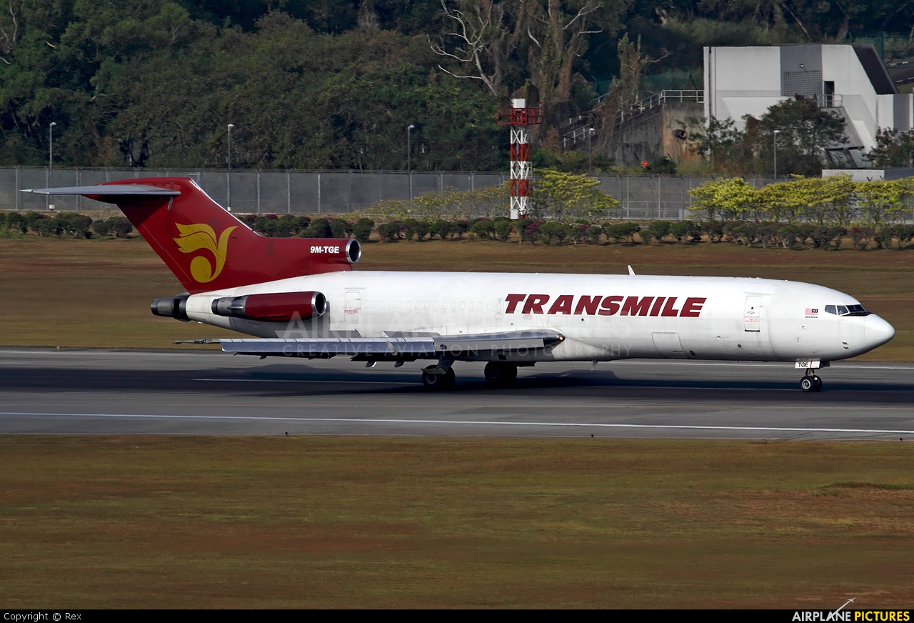 Transmile Air Services 9M-TGE aircraft at Singapore - Changi