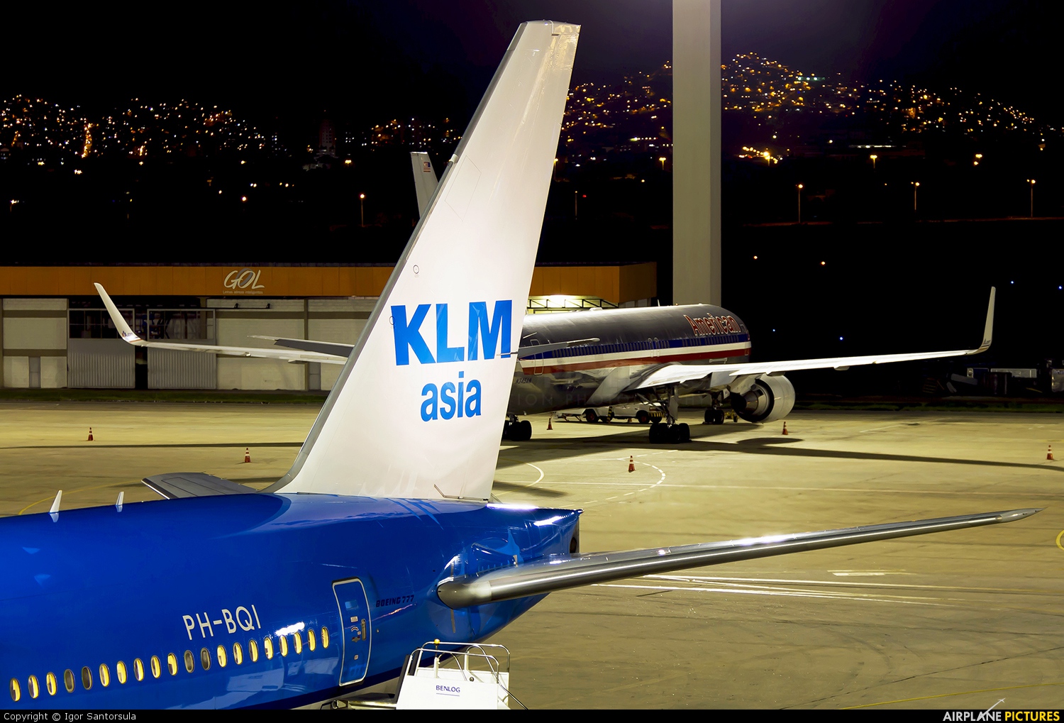 KLM Asia PH-BQI aircraft at Rio de Janeiro/Galeão Intl - Antonio Carlos Jobim