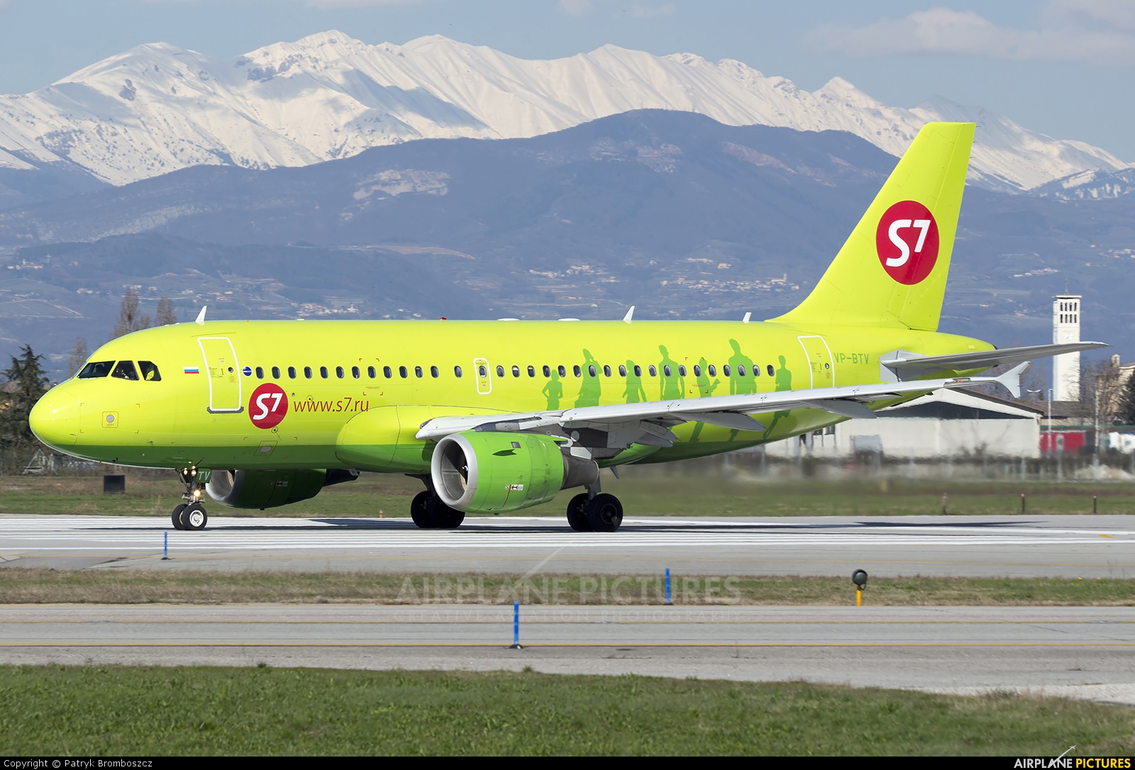 S7 Airlines VP-BTV aircraft at Verona - Villafranca
