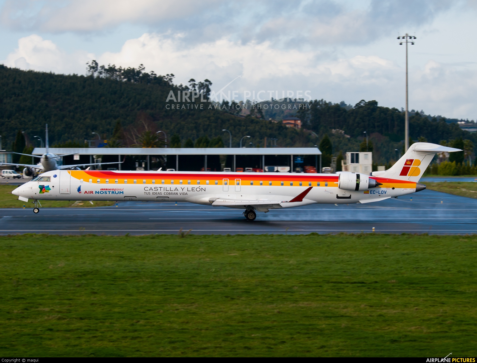 Air Nostrum - Iberia Regional EC-LOV aircraft at La Coruña