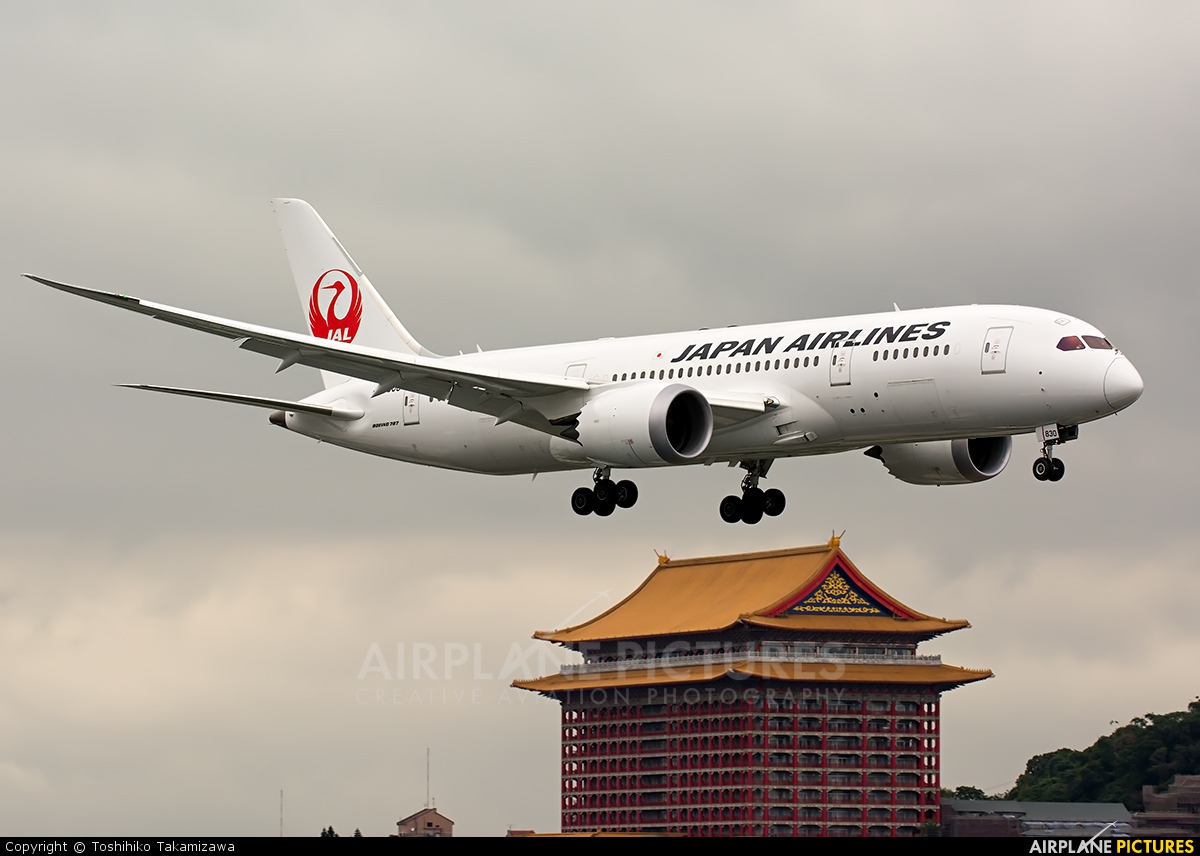 JAL - Japan Airlines JA830J aircraft at Taipei Sung Shan/Songshan Airport