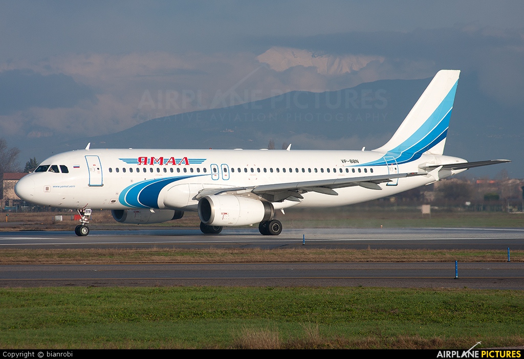 Yamal Airlines VP-BBN aircraft at Verona - Villafranca