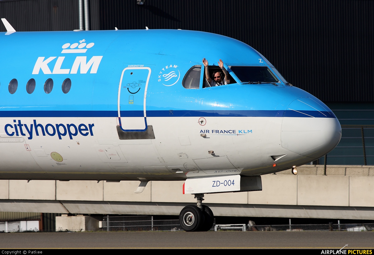 KLM Cityhopper PH-KZD aircraft at Amsterdam - Schiphol